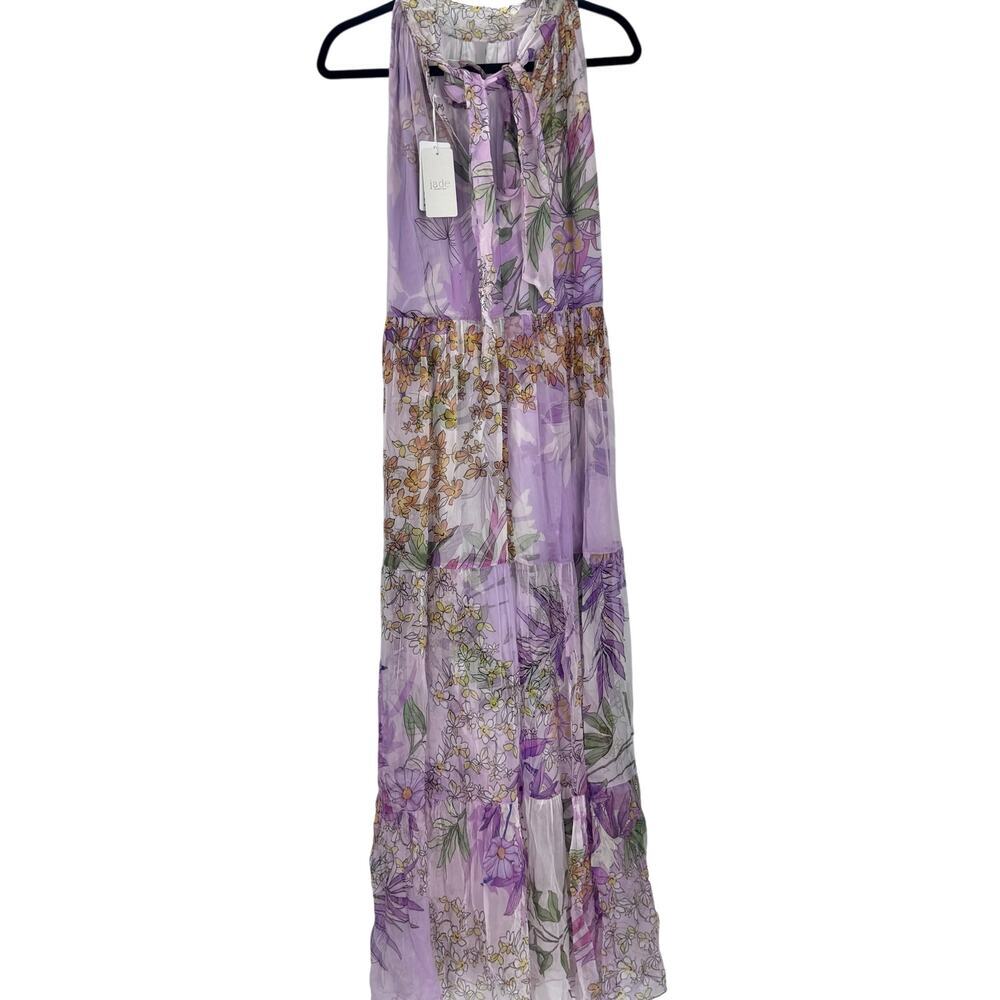 Johnny Was Women's Riona Halter Maxi Dress Sleeveless Purple Size Medium NWT - Picture 7 of 15